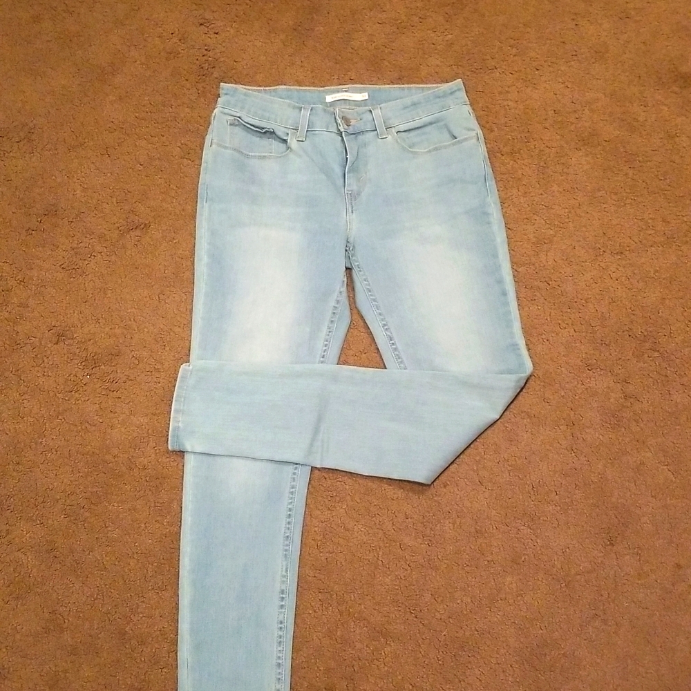 Levi's 535 Super Skinny Light Wash Blue Jeans, size 30